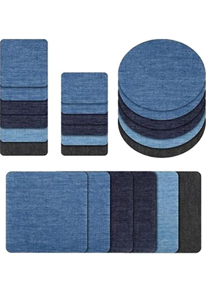 Giyim Onarımı Için 24 Adet Denim Kumaş Yamaları (Yurt Dışından) fırsatları