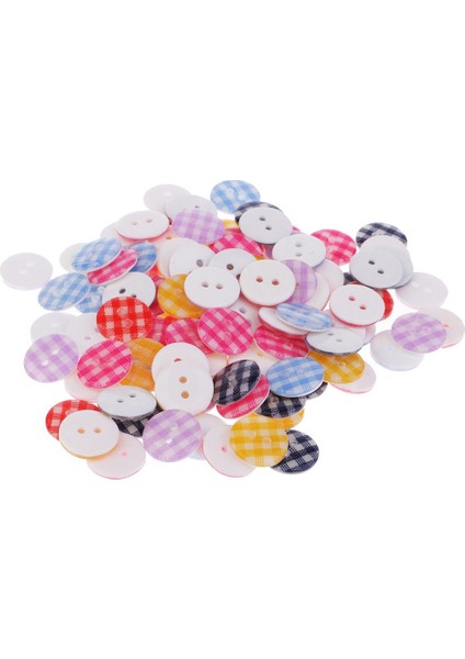 Yuvarlak Plastik Düğmesi Iki Delikli Giysiler Için Plastik Düğmeler Diy Dikiş Zanaat Seti (Yurt Dışından)