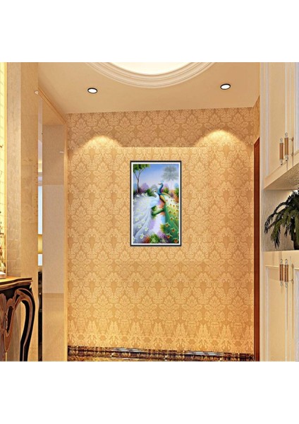 Dıy 5d Tavuskuşu Çiçek Pırlanta Resim Kristallerin Rhinestone Resimleri Nakış Kitleri Sanat El Sanatları - Peacock 2 (Yurt Dışından) modelleri