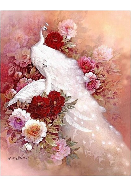 Kristal Nakış Kitleri Arts Home Decoration Peacock (Yurt Dışından)