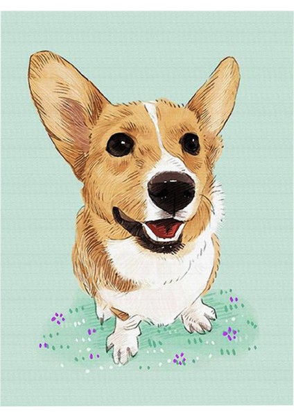 Dıy 5d Elmas Resim Tam Matkap, Kristal Rhinestone Nakış Çapraz Dikiş Arts El Sanatları, Karikatür Köpek, 50 × 40 cm (Yurt Dışından) fiyatları