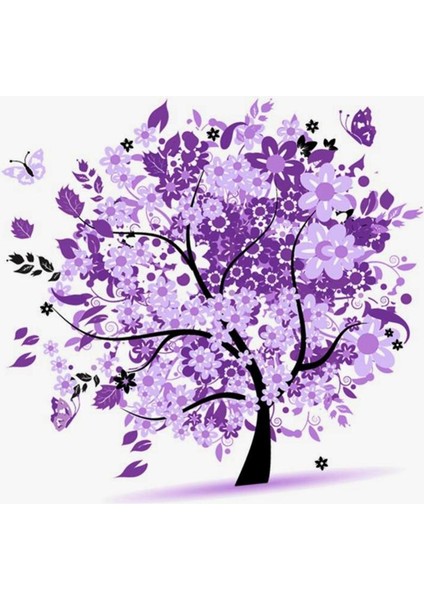 Rhinestone Resimleri Kristaller Nakış Kiti Mor (Yurt Dışından)