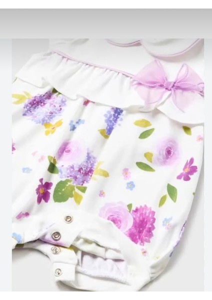 Kız Bebek Çiçekli Tulum 1074 modelleri