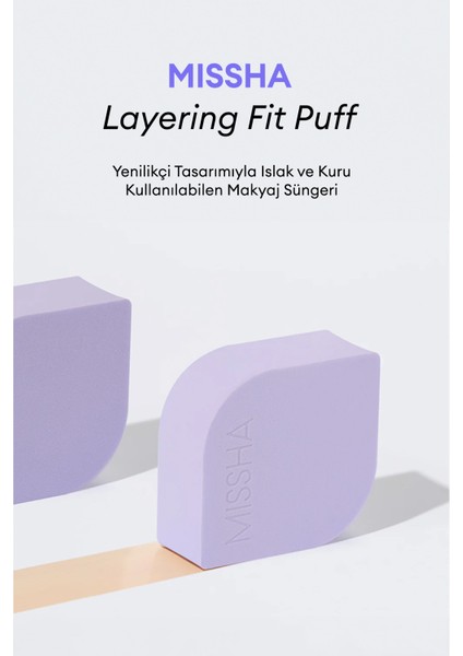 Yenilikçi Tasarımıyla Islak ve Kuru Kullanılabilen Makyaj Süngeri Layering Fit Puff