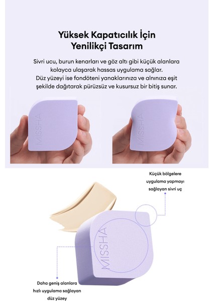 Yenilikçi Tasarımıyla Islak ve Kuru Kullanılabilen Makyaj Süngeri Layering Fit Puff modelleri