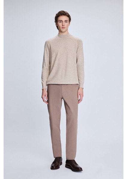 Vizon Regular Fit Jakarlı Yarım Balıkçı Yaka Yünlü Kazak fiyatları