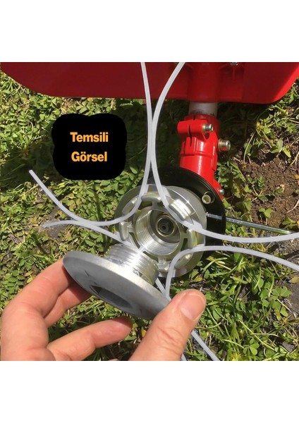 Çelik Telli Motorlu Tırpan Yuvarlak Misina 3.3 mm 26 Metre Çim Ot Biçme Teli Güçlü Profesyonel indirimleri