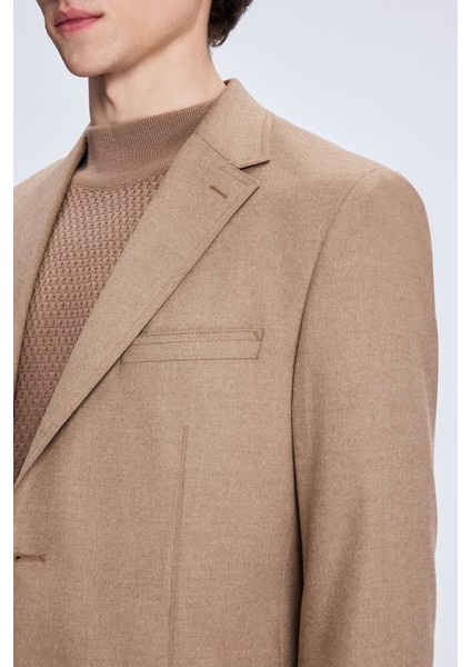 Camel Slim Fit Mono Yaka Casual Ceket modelleri