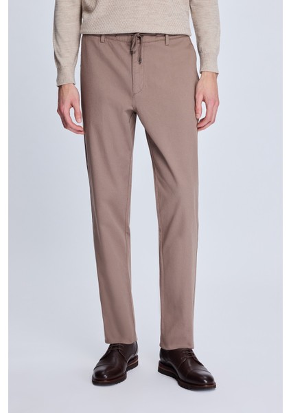 Vizon Dinamik Fit Desenli Yandan Cepli Casual Jogger Pantolon
