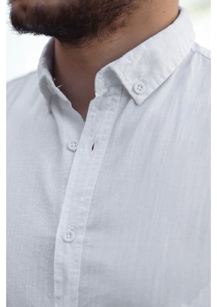 York Keten Erkek Gömlek - Beyaz fiyatları