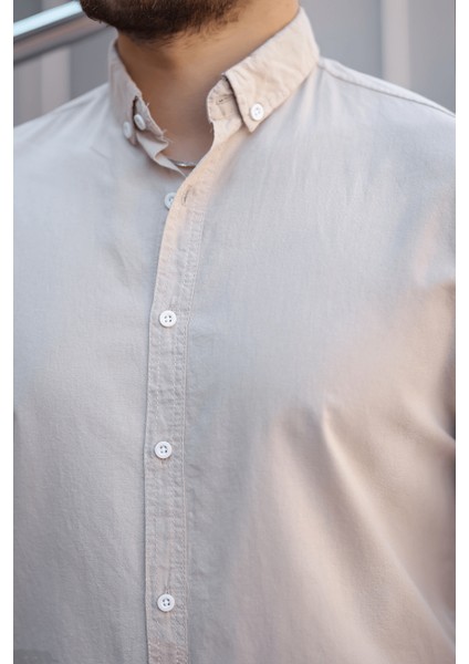 York Keten Erkek Gömlek - Bej fiyatları