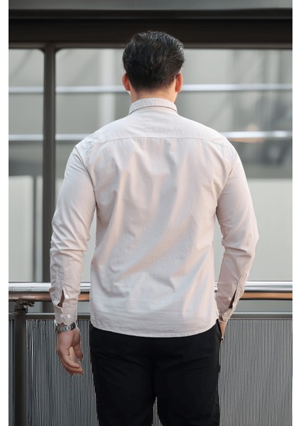 York Keten Erkek Gömlek - Bej indirimleri