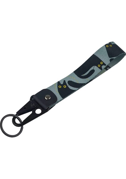 Sevimli Siyah Kedi Anahtarlık Kadınlar Erkekler Için Hayvan Kısa Bilek Sapanlar Anahtarlıklar Araba Anahtarlık Sırt Çantası Kolye Takı Tatil Hediyerenk:1 (Yurt Dışından)