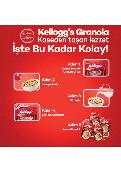 Granola Klasik 340G x10 Adet,%56 Yulaf Ezmesi,Lif Kaynağı Kahvaltılık Gevrek
