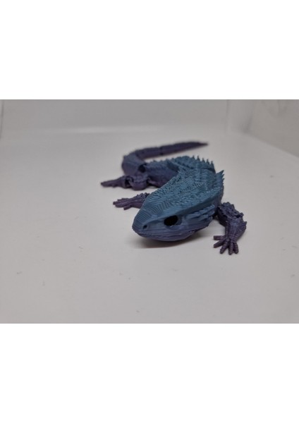 Hareketli Ejder Oyuncak Figür Mor-Yeşil-Beyaz-Siyah-Gri 24 cm Boy