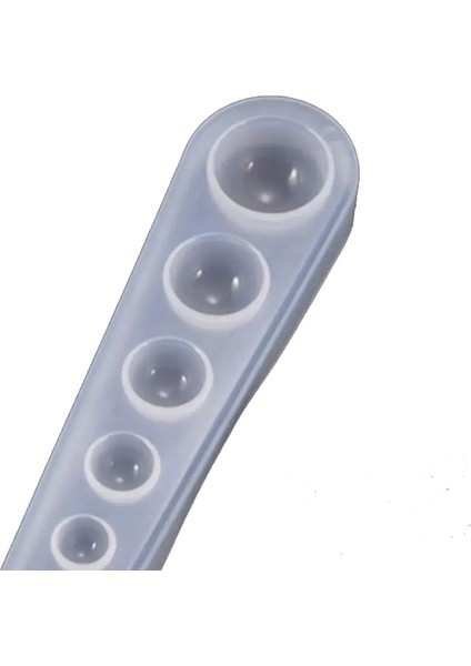 Epoksi Yarım Küre Kolye Boncuk Takı Silikon Kalıbı