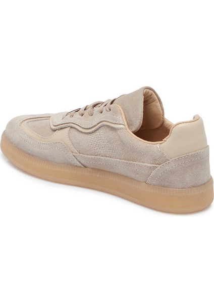 Bej Süet Deri Kadın Sneaker - K25I1AY68024-B79