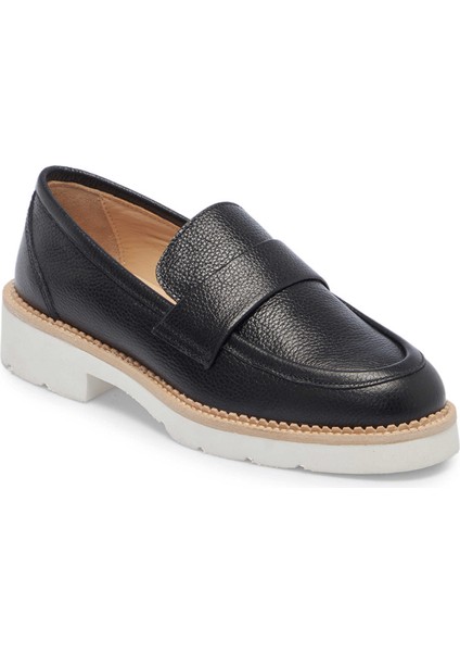 Siyah Hakiki Deri Kadın Loafer - K25I1AY68026-A23