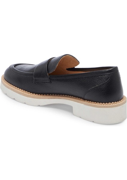 Siyah Hakiki Deri Kadın Loafer - K25I1AY68026-A23