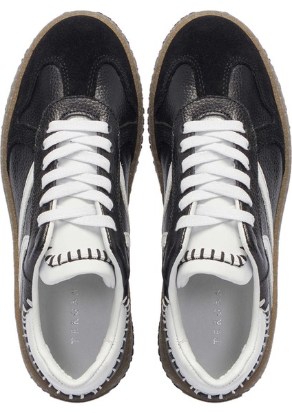 Siyah Hakiki Süet Deri Kadın Sneaker - K25I1AY68025-A01 indirimleri