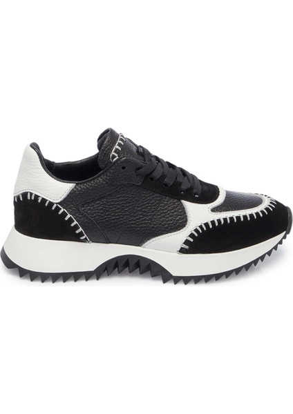 Siyah Deri Kadın Sneaker - K25I1AY68035-A23