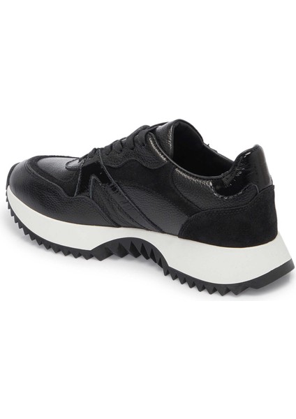 Siyah Hakiki Deri Kadın Sneaker - K25I1AY68034-A23