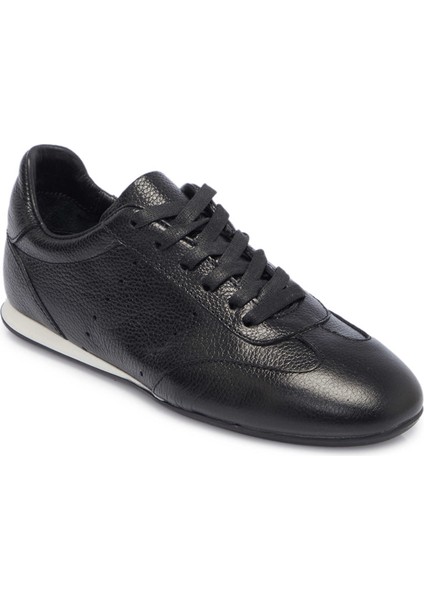 Siyah Hakiki Deri Kadın Sneaker - K25I1AY68037-A23