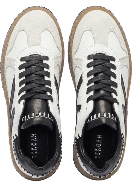 Beyaz Hakiki Süet Deri Kadın Sneaker - K25I1AY68025-T72 indirimleri