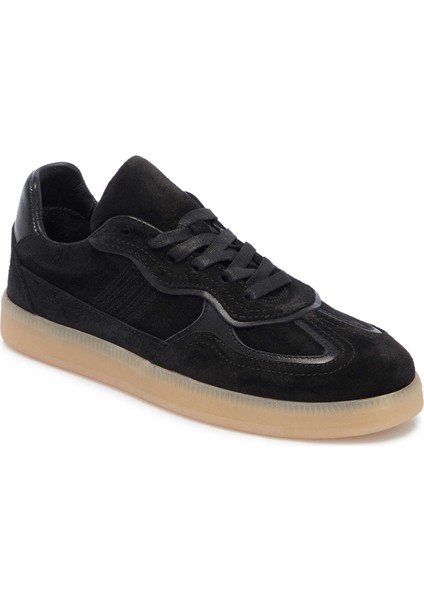 Siyah Süet Deri Kadın Sneaker - K25I1AY68024-A01
