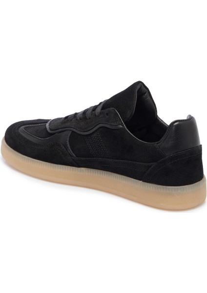 Siyah Süet Deri Kadın Sneaker - K25I1AY68024-A01