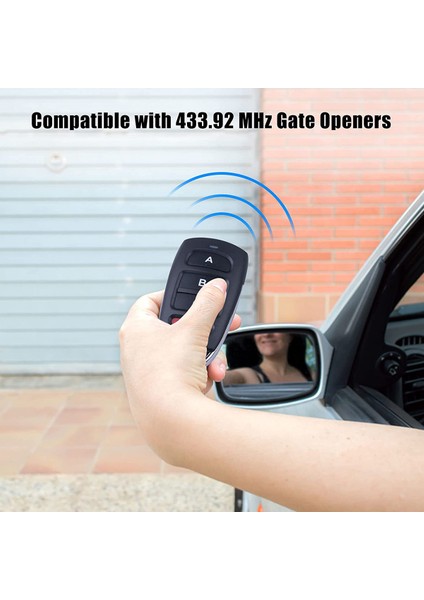 5 Evrensel 433 Mhz Klonlama Uzaktan Kumanda Anahtarlık, Kopyaları Uzaktan Kumandalar Yedek Garaj Kapısı Açacağı (Yurt Dışından)