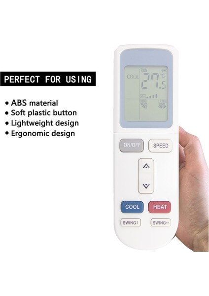 A/c Kontrol Cihazı Klima Uzaktan Kumanda YKR-L/101E Aux Klima Için Yedek, Beyaz (Yurt Dışından)