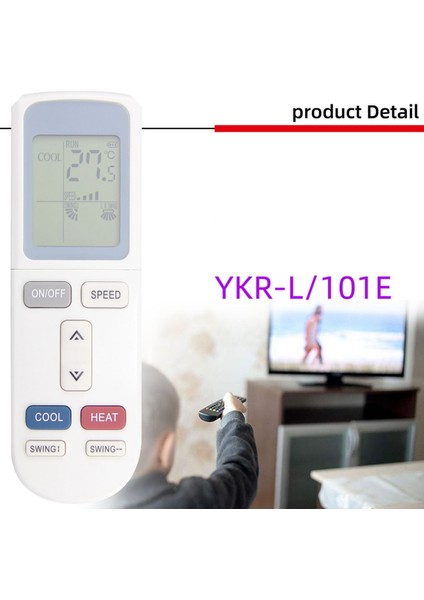 A/c Kontrol Cihazı Klima Uzaktan Kumanda YKR-L/101E Aux Klima Için Yedek, Beyaz (Yurt Dışından)