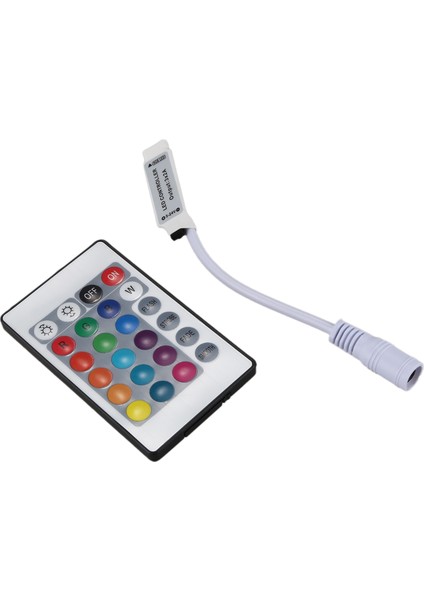 Rgb LED Şerit Için 24 Düğmeli Mini Ir Uzaktan Kumanda (Yurt Dışından)