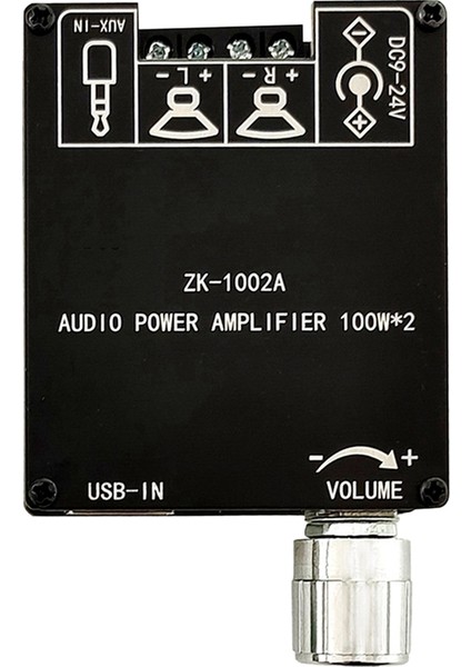 ZK-1002A 5.1 Bluetooth Güç Amplifikatörü Kartı 100W Kanal Amplifikatörü Kartı Ses Kutusu Için Kısa Devre Koruması ile (Yurt Dışından)