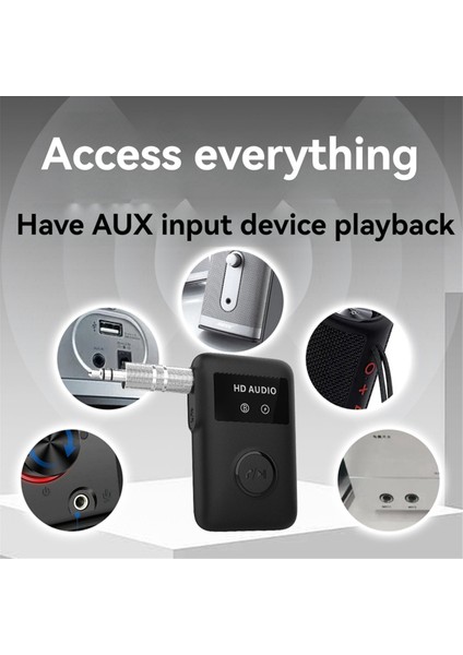 Bt5.3 Bluetooth Uyumlu Kablosuz Ses Alıcısı Adaptörü 3,5 mm Aux Jak Stereo Müzik Kablosuz Adaptörü (Yurt Dışından) modelleri