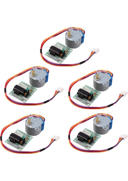 Takım 28BYJ-48 ULN2003 5V Step Motor + ULN2003 Sürücü Kartı Sürücü Test Modülü Dıy Kiti Için Uygun (Yurt Dışından)