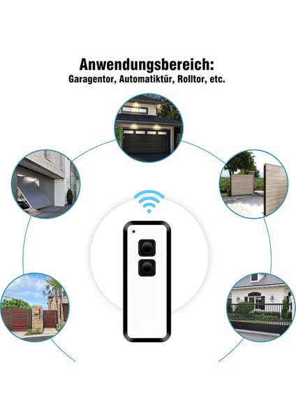 433.92 Mhz Garaj Kapısı Uzaktan Kumandası, Novoferm Novotron 502 MAX43-2, Mını-Novotron 522, Garaj Kapısı Açacağı 2'li Paket (Yurt Dışından)