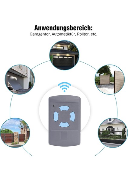 Garaj Kapısı Açacağı, 3'lü Garaj Kapısı Uzaktan Kumandası Paketi Hormann 868MHZ Hsm2/4 868, Hs1/2/4 868 ile Uyumlu (Yurt Dışından)