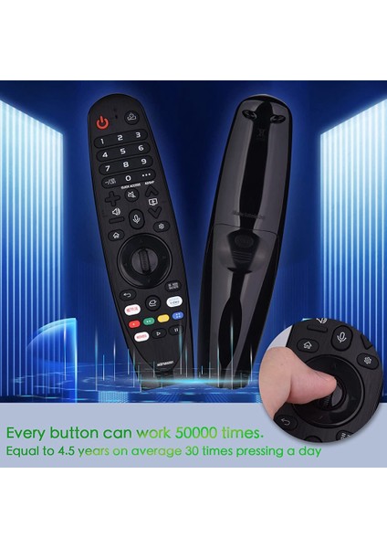 Lg Akıllı Tv Için Voice Magic Yedek Uzaktan Kumanda, AKB75855501 Için Teknik Uzaktan Kumanda, Lg LED OLED LCD 4K UHD Tv Için (Yurt Dışından)