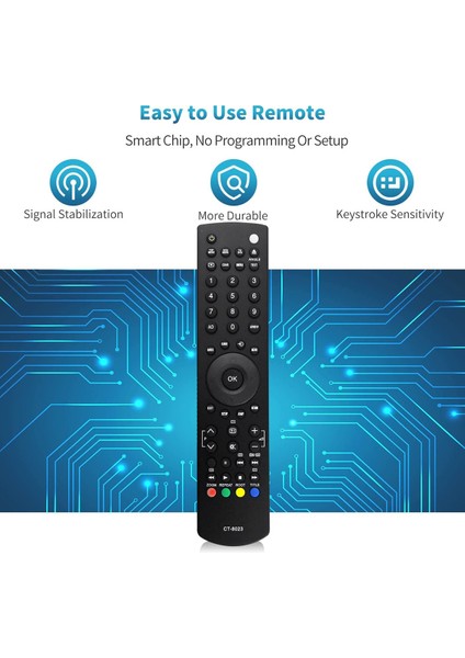 Toshiba Tv Için CT-8023 Tv Uzaktan Kumandasını Değiştirin 26DL833R 26DL834R 26KL933R 26KL934R 32DL833R (Yurt Dışından)