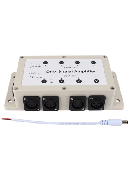 DC12-24V 8 Kanal Çıkışı Dmx DMX512 Ev Ekipmanları Için LED Kontrol Sinyal Amplifikatörü Splitter Dağıtıcı (Yurt Dışından)