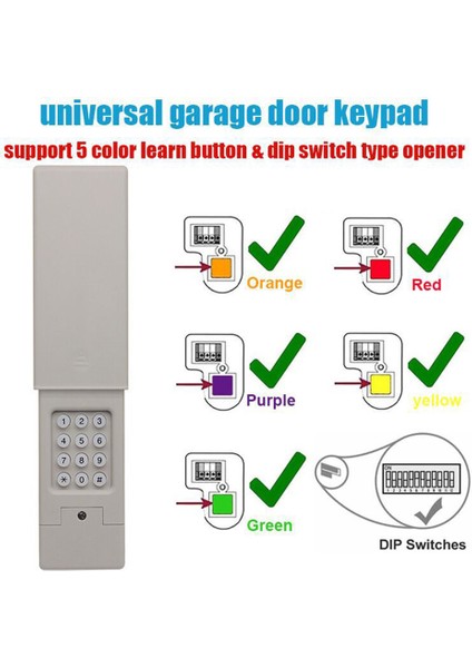 Liftmaster 877MAX 377LM 977LM Uzaktan Anahtarsız Giriş Tuş Takımı Için Kablosuz Garaj Kapısı Açıcı Kontrol Sistemi (Yurt Dışından)