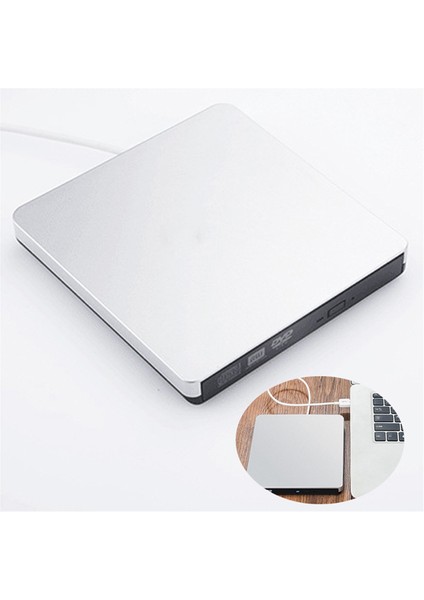 Usb3.0 Harici CD Çalar 12.7mm Tepsi Tipi Ultra Ince Dvd-Rw Optik Sürücü Kaydedici Bilgisayar Dizüstü Bilgisayar Için (Gümüş) (Yurt Dışından) modelleri