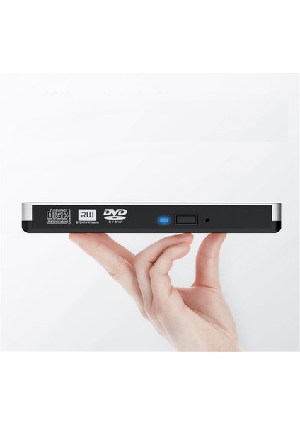 Usb3.0 Harici CD Çalar 12.7mm Tepsi Tipi Ultra Ince Dvd-Rw Optik Sürücü Kaydedici Bilgisayar Dizüstü Bilgisayar Için (Gümüş) (Yurt Dışından) fırsatları