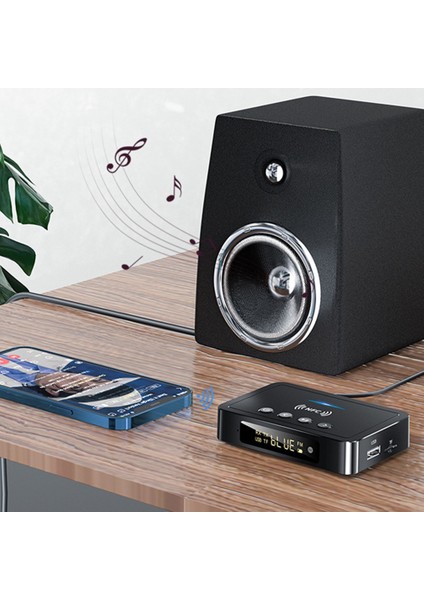 Nfc Bluetooth Alıcı Verici Bt5.0 Fm Stereo Aux 3.5mm Jack Rca Optik Kablosuz Eller Serbest Çağrı Bluetooth Ses (Yurt Dışından) fırsatları