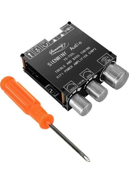 YS-T50L Bluetooth Dijital Amplifikatör Kartı 50WX2 Bt5.1 Ön Uç Yüksek Bas Ayarı Stereo Ses Amplifikatörü DC5-26V (Yurt Dışından)