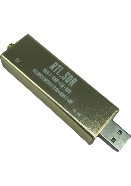 Rtl Sdr Alıcı V3 Pro 100KHZ-1.7GHZ Dahili Tcxo Amatör Radyo Sdr Rtl Havacılık Bandı Adsb Uhf Vhf Hf Am Fm Için (Yurt Dışından)