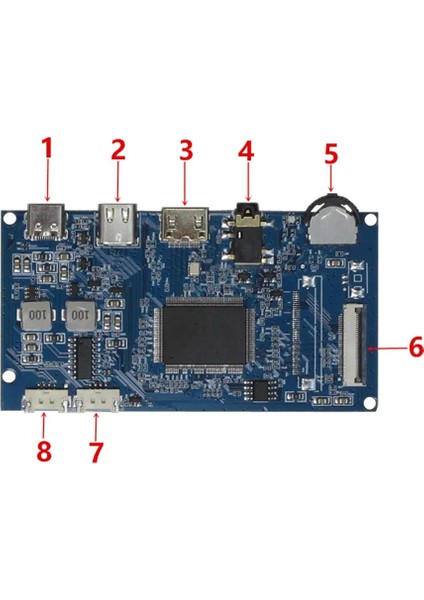 Edp 30PIN Tn IPS LCD Ekran Görüntüleme Dıy Modifikasyonu Type-C HDMI Uyumlu Sürücü Kontrol Kartı (1920X1080) (Yurt Dışından)