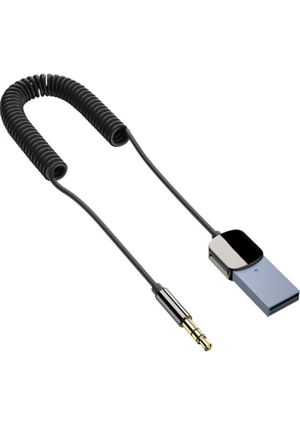 Bluetooth Aux Adaptörü USB 3.5mm Ses Aux Adaptörü Araba Bluetooth Alıcısı Bluetooth 5.0 Hd Çağrı Aux Adaptörü (Yurt Dışından)